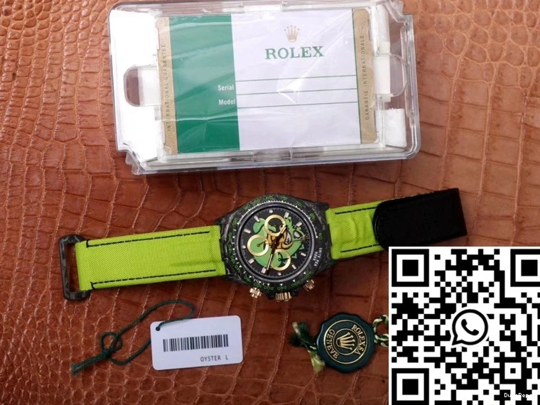 Dial Chronograph Dragon Fiber Rolex Exploded Cosmos Edition Carbon Green Daytona 0821